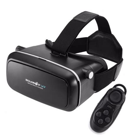 Blitzwolf Vr Headset 3d Viewer Glasses Remote Controller Virtual Reality Bo Ebay