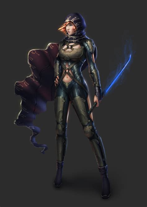 Sci Fi Warrior Girl Concept Design Art 3 By Skavenzverov On Deviantart