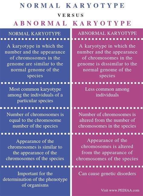 What Is The Difference Between Normal And Abnormal Karyotype Pediaacom