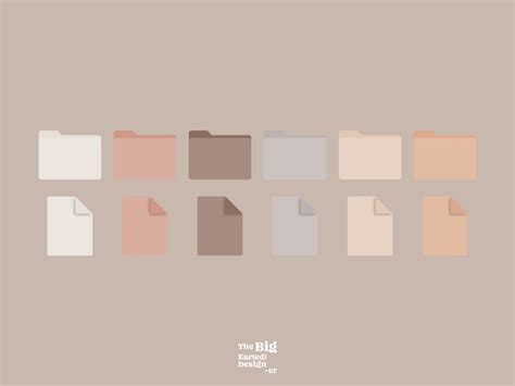Aesthetic Nude Desktop Folder And Document Icons Pack Macos Etsy