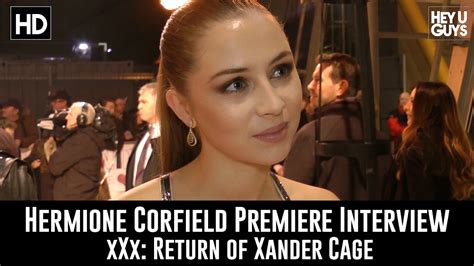 Hermione Corfield Premiere Interview Xxx Return Of Xander Cage Youtube