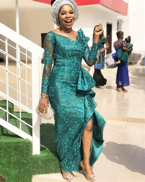 50 Most Gorgeous Aso Ebi Styles In Multiple Green Colors Mode Für