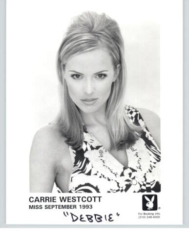 Carrie Westcott X Headshot Photo W Resume Playboy Playmate Ebay