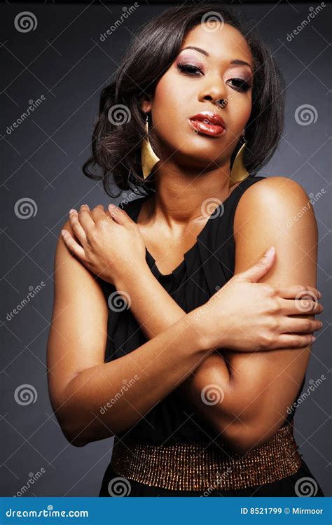 Beautiful African American Girl2 Stock Image Image Of Glossy Ethnic 8521799