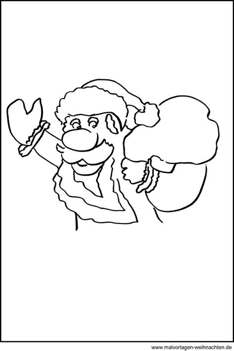 Wählen sie dazu einfach ihre lieblingsvorlage aus unseren insgesamt 9 verschiedenen motiven und schon geht's los! Fensterbild Weihnachtsmann - Kostenlose Motive und ...
