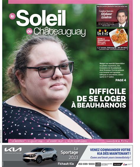 Journal Le Soleil De Châteauguay 13 Juillet 2022