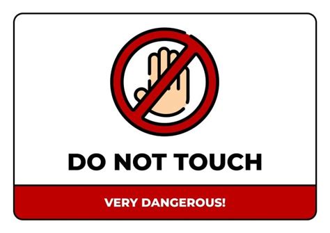 Free Flat Please Do Not Touch Sign Template To Design