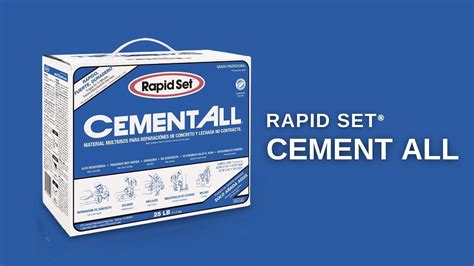 Rapid Set® Cement All® - YouTube