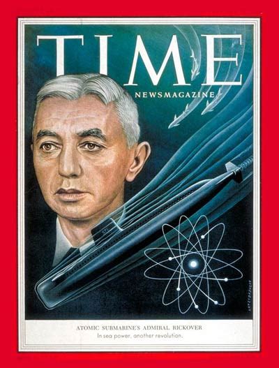 Time Magazine Cover Admiral Hyman Rickover Jan 11 1954 Admirals