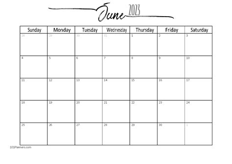 Free Editable June 2023 Printable Calendar 3 Month Calendar In 2021