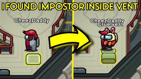 Among Us New Update How To Find Impostor Inside Vent Youtube