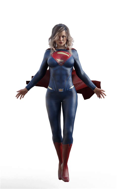 supergirl 3d render renderhub gallery