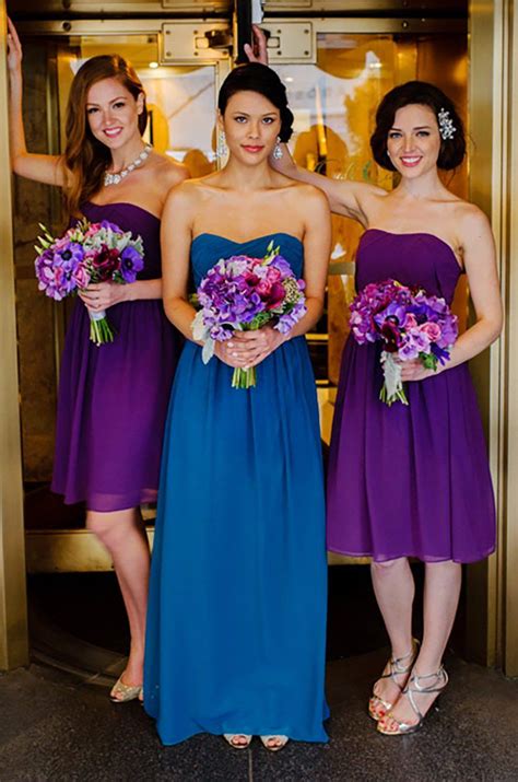 Wedding Ideas By Colour Blue And Purple Wedding Theme Chwv In 2020 Purple Wedding Dress