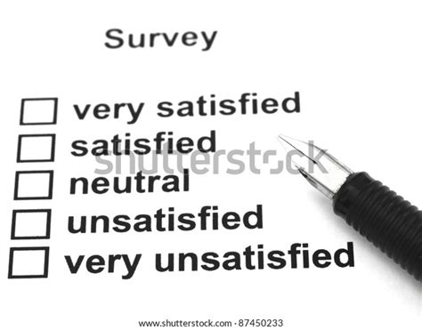 Survey Questionnaire Pen Stock Photo 87450233 Shutterstock