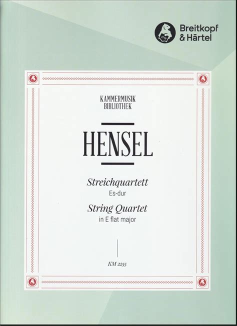 Fanny Hensel Quarteto De Cordas Em Mi Bemol Maior String Quartet In