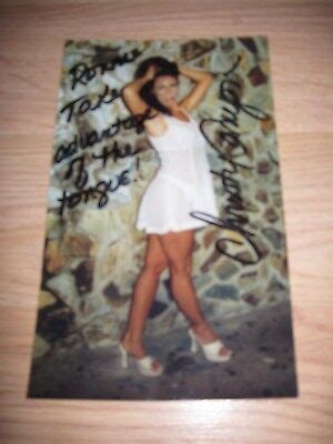 Vintage Adult Star Christy Canyon Sexy Signed 5x7 Photo Free Shipping