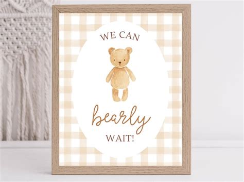 Teddy Bear Baby Shower Welcome Sign Teddy Bear Sign We Can Etsy