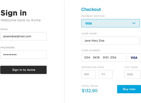 Guidelines For Awesome Web Form Design Justinmind