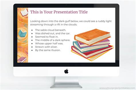 Reading Fair And Book Report Powerpoint Template Theme