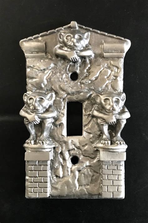 Nice Custom Pewter Gothic Castle Gargoyles Light Switch Plate Cover Ebay