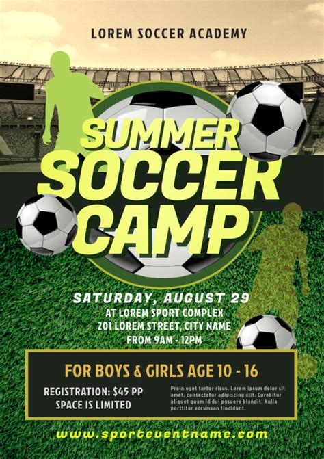 Plantilla De Soccer Camp Flyer Postermywall