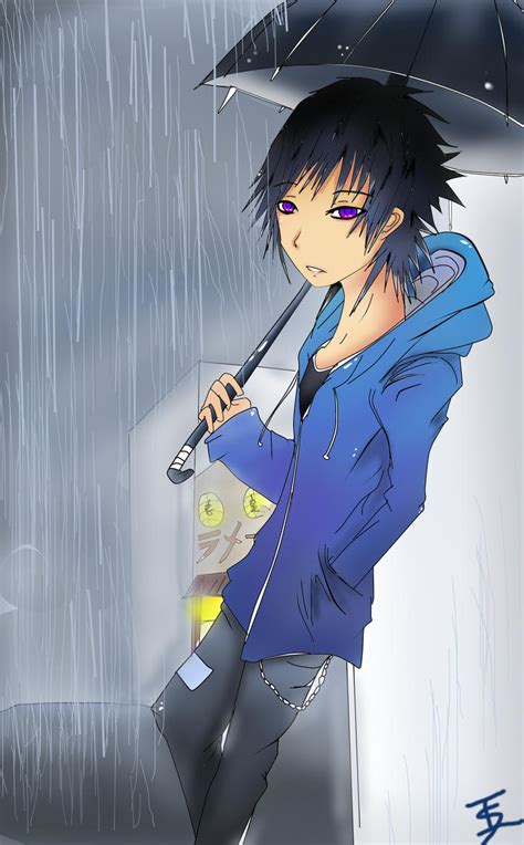 Boy In Rain By Teckito On Deviantart