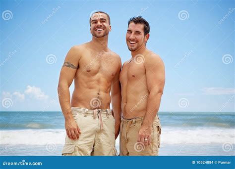 Gay Men At The Beach Stock Photo Image Of Ocean Handsome