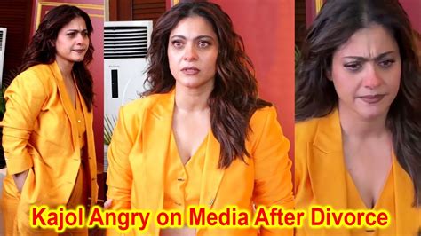 Kajol Devgan Crying And Angry On Media After Divorce With Ajay Devgan