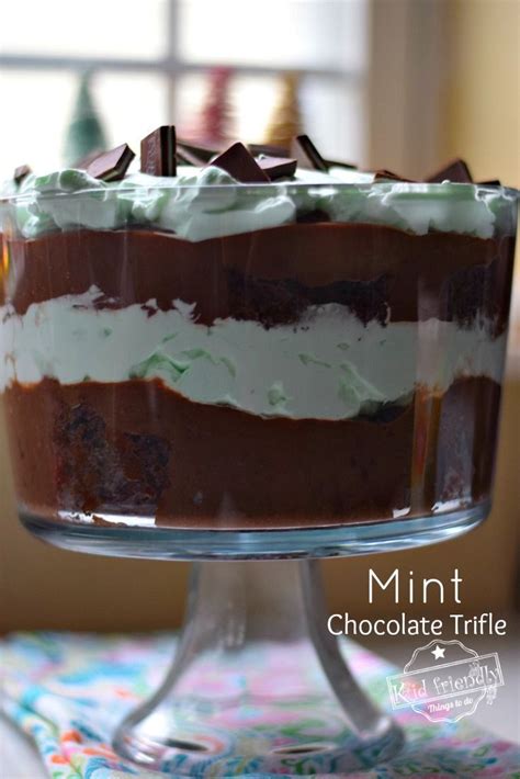 Irish Cream Mint Chocolate Trifle Recipe Mint Chocolate Trifle