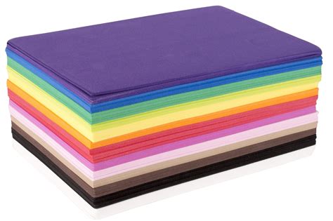 Fibre Craft Foam-Sheets 5-1/2-Inch-by-8-1/2-Inch, 50-Pack, Rainbow Colors- Buy Online in United ...