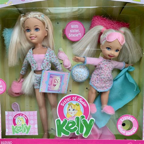 Mattel Barbie 6 Kelly And10 Stacie Snoozin Sisters Slumber Party Wee 3 Friends 27084372762