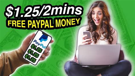 Earn Free PayPal Money Online Make 1 25 Per 2 Minutes YouTube