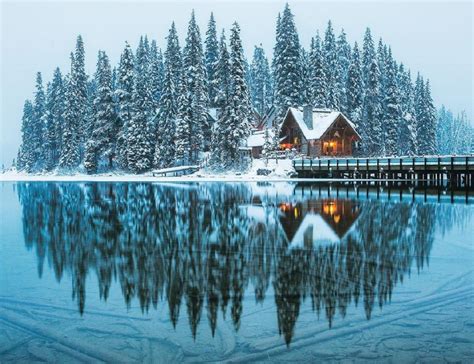 Emerald Lake Is Absolute Magic During The Winter Months Emerald Lake