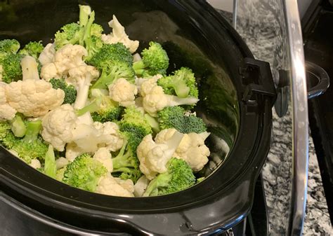Roasted Veggies — Broccoli And Cauliflower — Slow Cookercrock Pot Rec