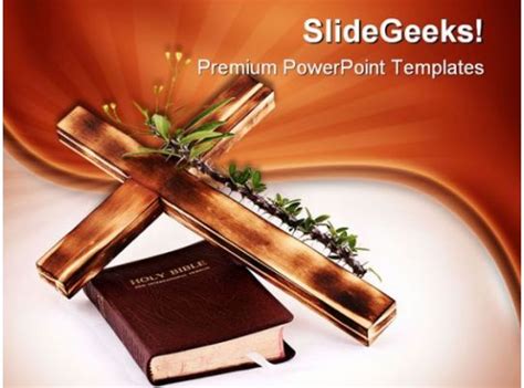 cross  bible religion powerpoint templates