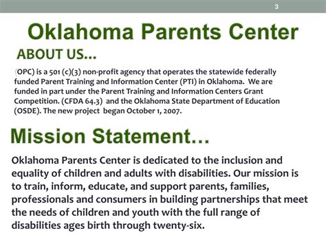 Ppt Oklahoma Parents Center Powerpoint Presentation Free Download