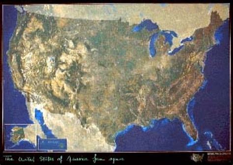 United States Of America Satellite Map