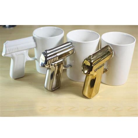 Pistol Cup Handle Cup Gun Handle Coffee Cup Ceramic Mug Us1406