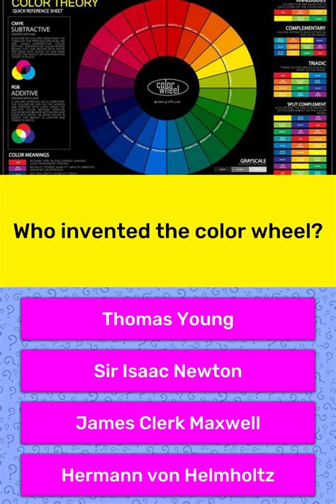 Who Invented The Color Wheel Trivia Questions Quizzclub