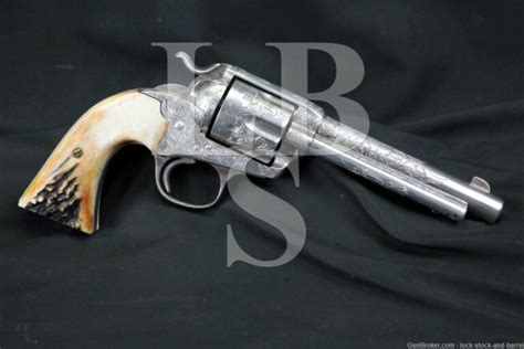 Engraved Colt Bisley Saa 32 20 Wcf Single Action Army Revolver 1905 C