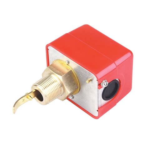 Red Brass Material Chiller Water Flow Sensor Control Switch 1 Inch