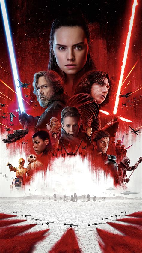 A middle movie that works better as riff and commentary on the original source … Star Wars: The Last Jedi (2017) Phone Wallpaper | Moviemania