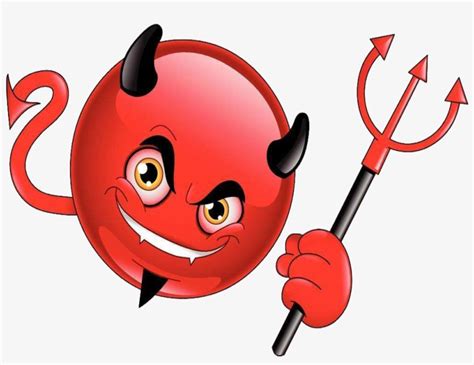 Satan Clipart Devil Emoji Devil Emoticon Free Transparent Png