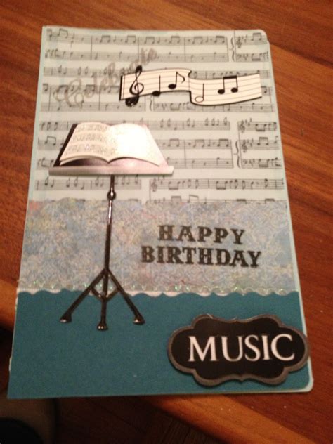 Music Card Birthday Musical Cards Happy Birthday Music Kids Cards