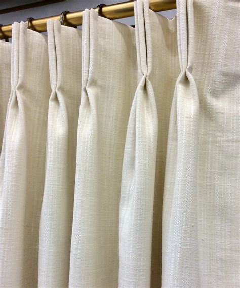 Pinch Pleated And Lined Custom Length Drapery Panels In Ona Etsy