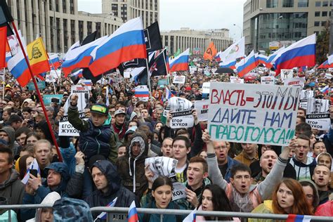 ‘russia Will Be Free Thousands Turn Out In Moscow For Biggest Protest