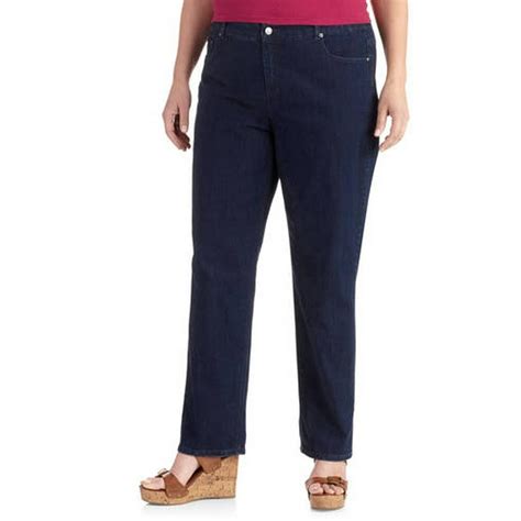 Just My Size Womens Plus Size Slimming Classic Fit Straight Leg