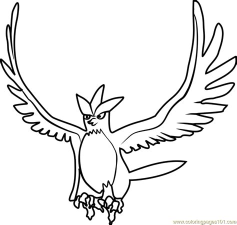 Articuno Pokemon Go Coloring Page Free Pokémon Go Coloring Pages