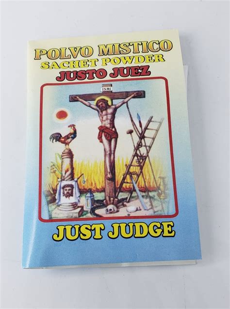 Just Judge Sachet Powder Justo Juez Polvo Mistico Etsy