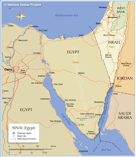 Sinai Peninsula Map Lorna Of Arabia